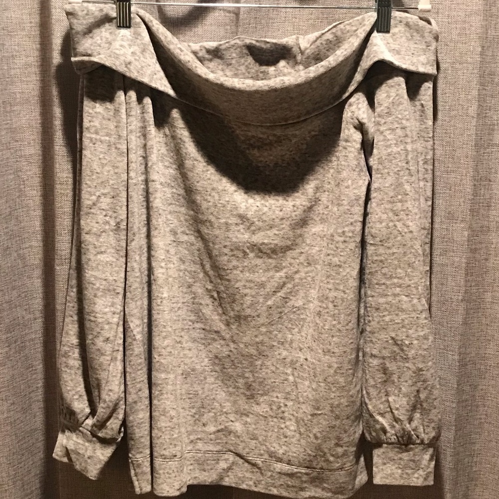 LOFT small gray off the shoulder top